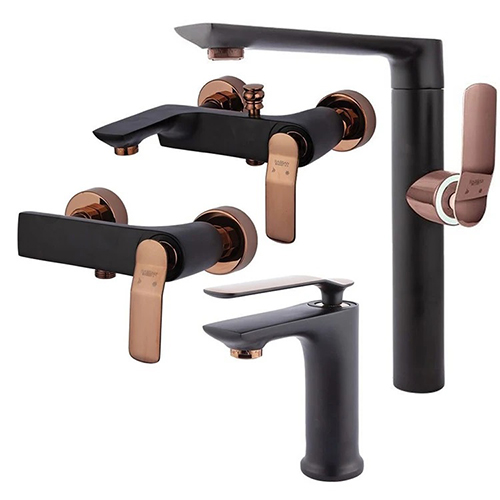 شیرالات راسان مدل آوات مشکی رزگلد