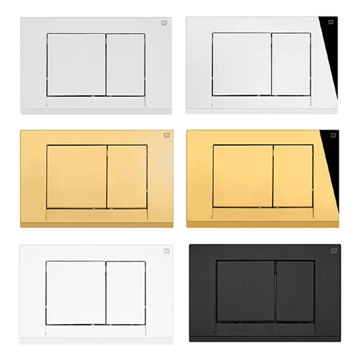 کلید تخلیه فلاش تانک توکار ایران مدل چهارگوش